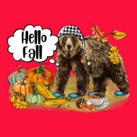 Hello Fall Brown Bear Classic Tee | Teevron