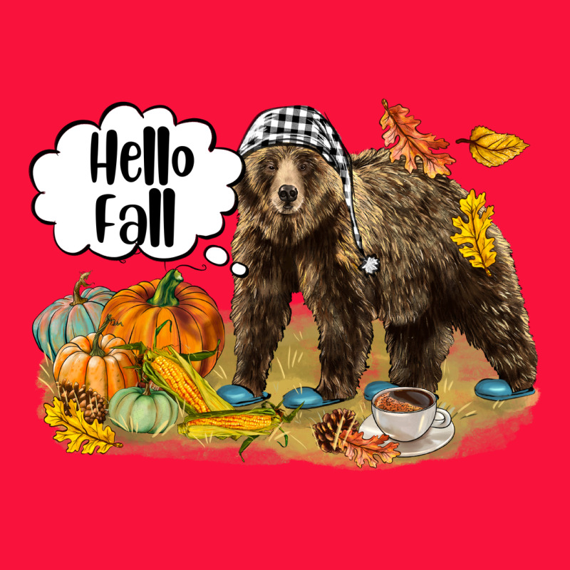 Hello Fall Brown Bear Classic Tee by LillyAllenDesigns | Teevron