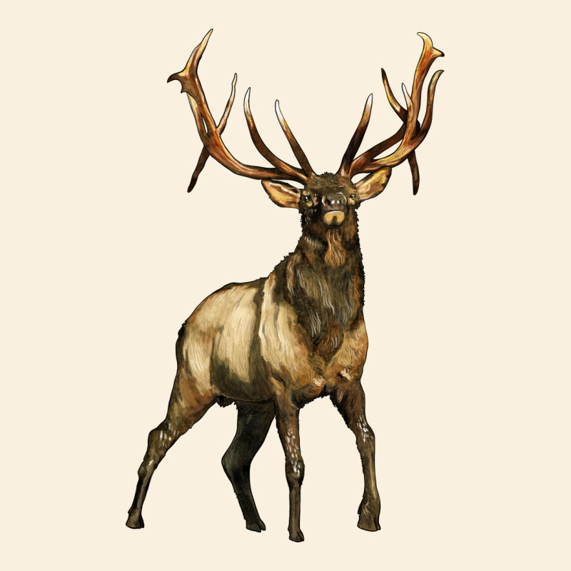 Elk Deer Vintage Hoodie by LillyAllenDesigns | Teevron