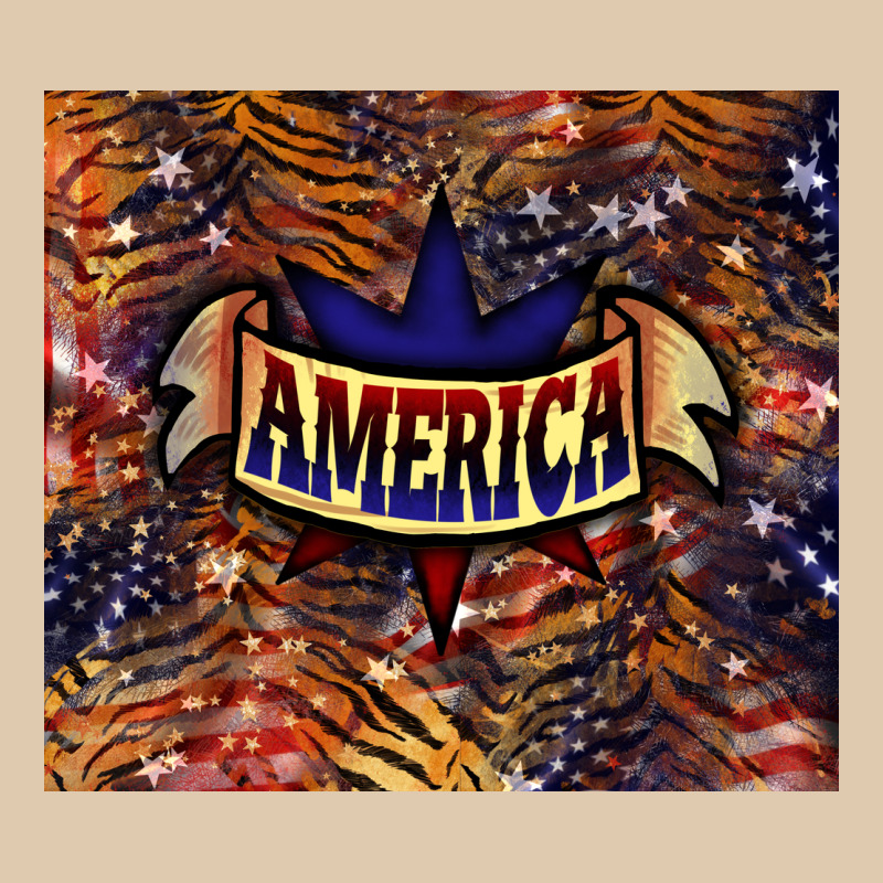 Tiger America Tumbler 4th Of July Heavyweight Sweatshirt by HowdyJamesFarm | Teevron