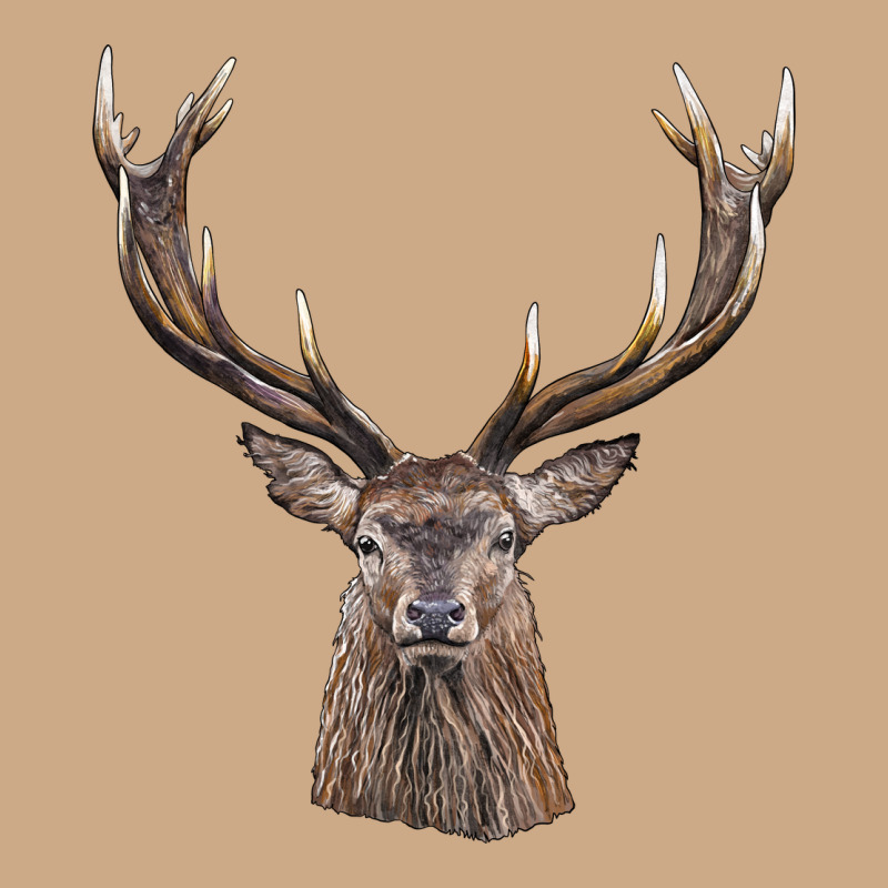 Elk Deer Head Vintage Hoodie by LillyAllenDesigns | Teevron