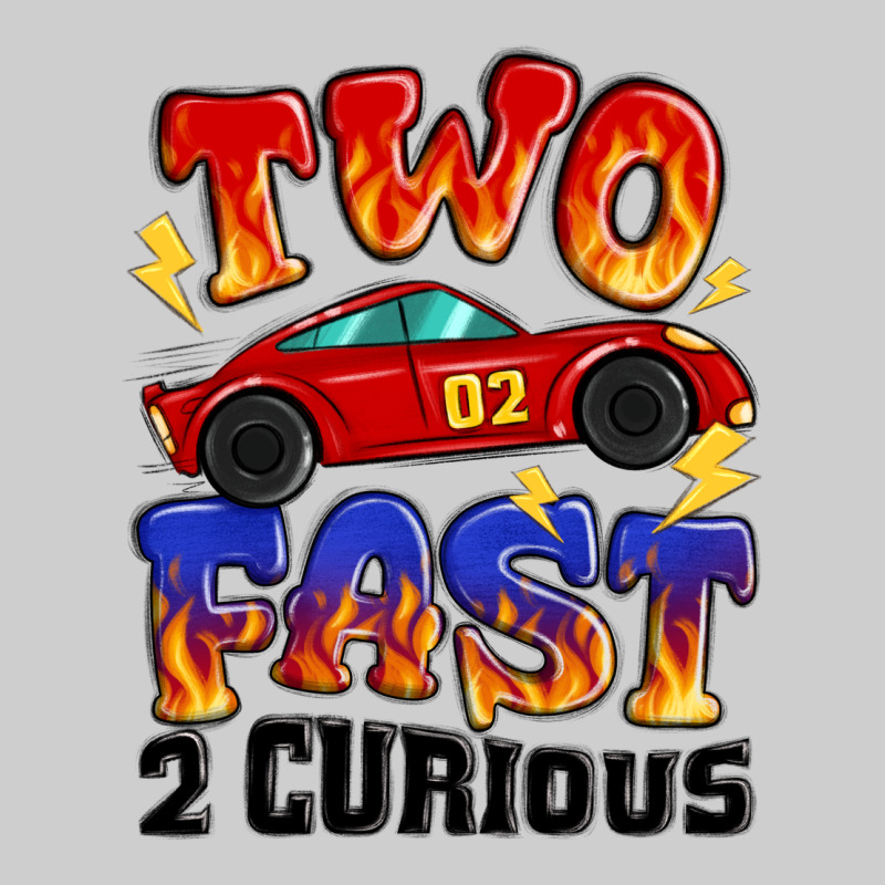 Two Fast Two Curious Boys Birthday Racing Car Premium Tee by MaliasSmallBusiness | Teevron