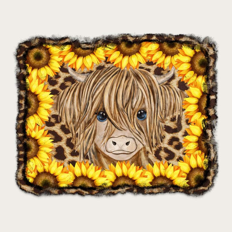 Baby Cow Leopard Sunflowers Zipper Hoodie by CowCowDesign | Teevron