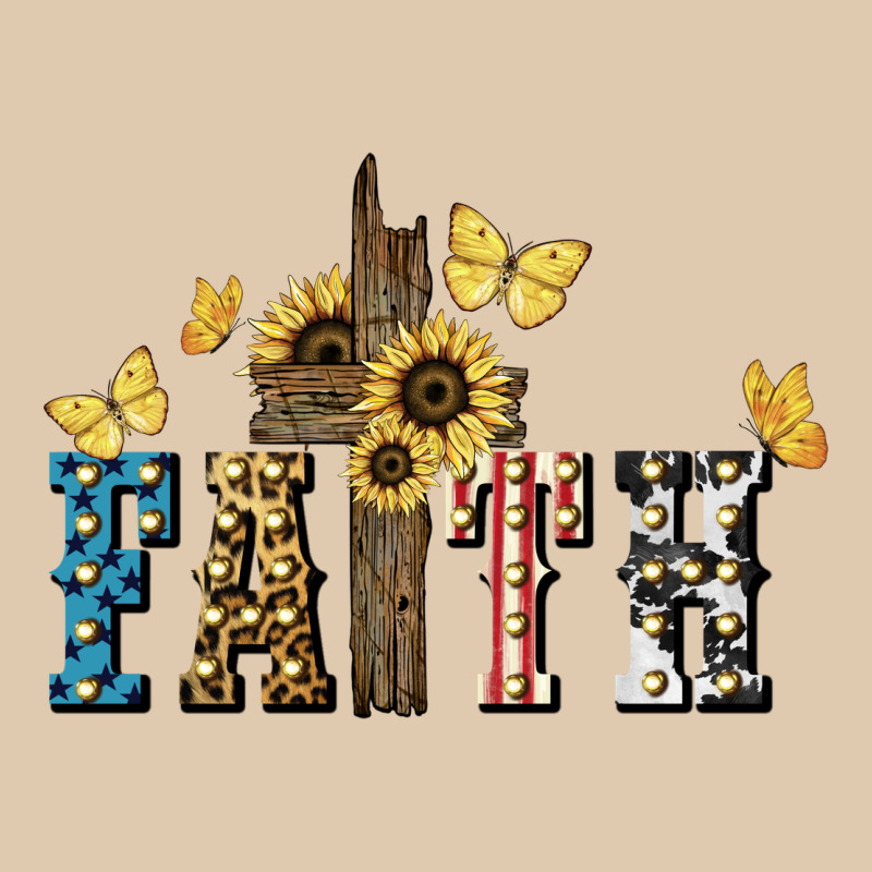 Faith Usa Sunflower 4th Of July Heavyweight Sweatshirt by HowdyJamesFarm | Teevron