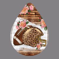 American Football And Western Roses Teardrop Heavyweight Hoodie | Teevron