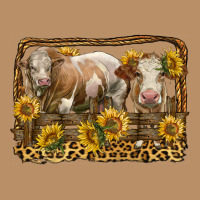 Simmental Bull And Heifer With Sunflowers Vintage Hoodie | Teevron