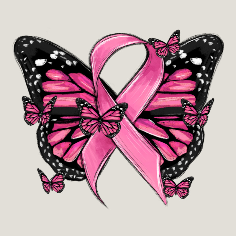 Breast Cancer Ribbon  Butterfly Heavy Core Tee by MaliasSmallBusiness | Teevron