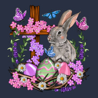 Easter Eggs And Bunny With Cross Easter Day Heavyweight Sweatshirt | Teevron