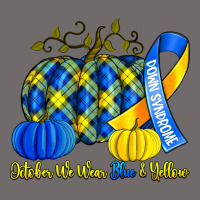October We Wear Blue And Yellow With Pumpkins Urban Heavy Tee | Teevron