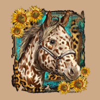 Appaloosa Horse With Sunflowers And Western Background Vintage Hoodie | Teevron