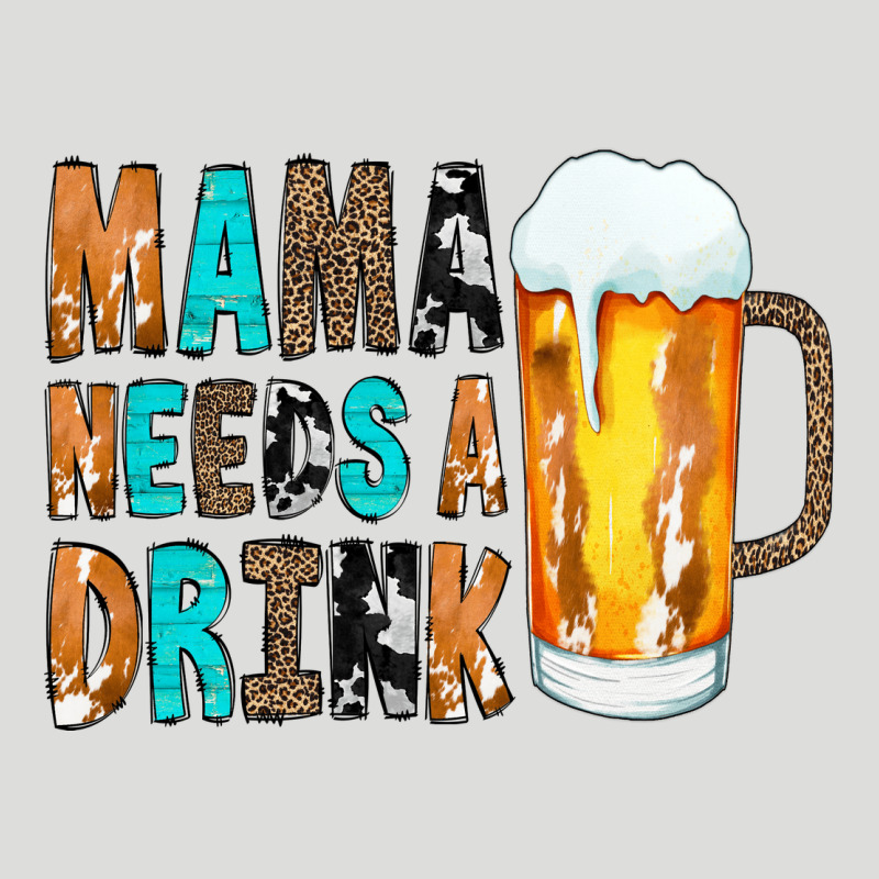 Mama Needs A Drink Zipper Hoodie by CowCowDesign | Teevron