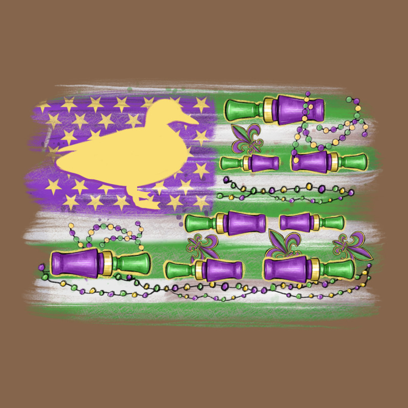 Mardi Gras Duck Call Flag Premium Tee by MaliasSmallBusiness | Teevron