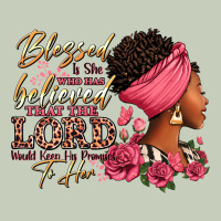 Blessed Is She Who Has Believed Afro Woman Long Sleeve Tee | Teevron