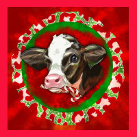 Christmas Holstein Calf Face Classic Tee | Teevron