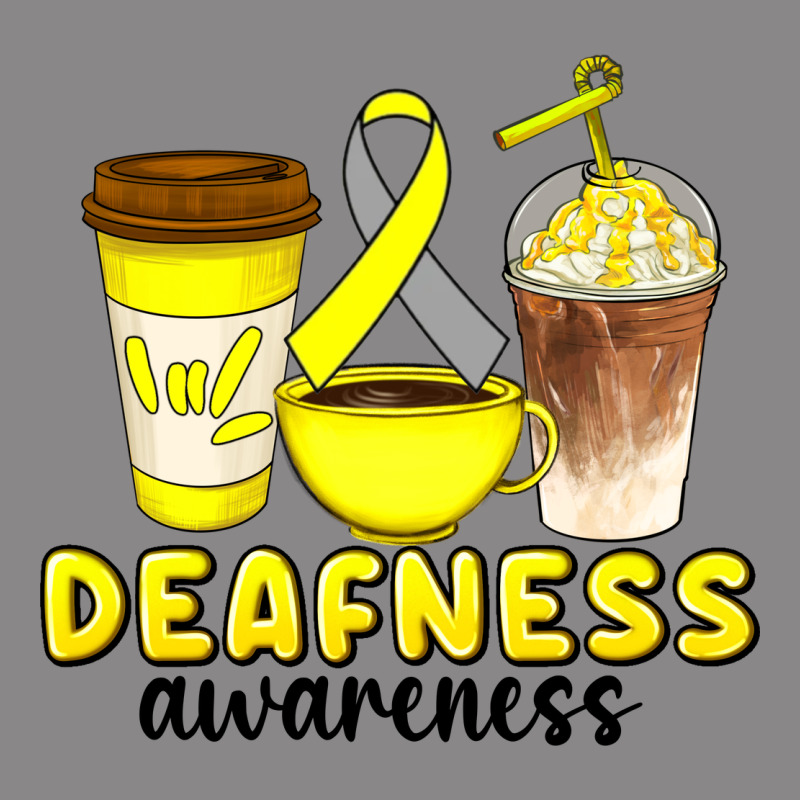 Deafness Awareness Coffee Cups Vintage Tee by Artiststas | Teevron