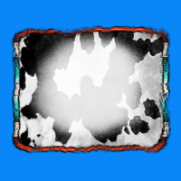 Cowhide Background With Bleach Serape Frame Zipper Hoodie | Teevron