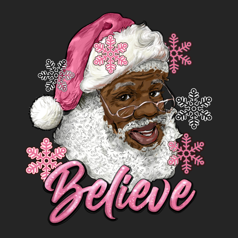 Pink Christmas African American Santa Believe Premium Hoodie by RanaPortraitStore | Teevron