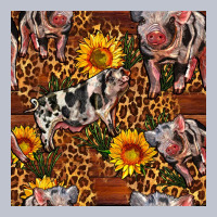 Western Spotted Pig With Sunflowers Seamless Premium Hoodie | Teevron