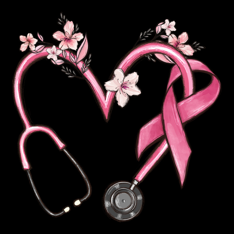 Stethoscope Nurse Medical Breast Cancer Awareness Ladies Tee by MaliasSmallBusiness | Teevron