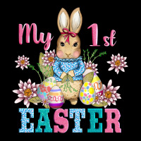 My First Easter With Baby Bunny And Eggs Heavy Core Tee | Teevron