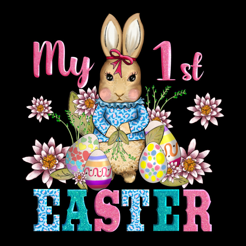 My First Easter With Baby Bunny And Eggs Heavy Core Tee by AdoDesignShop | Teevron