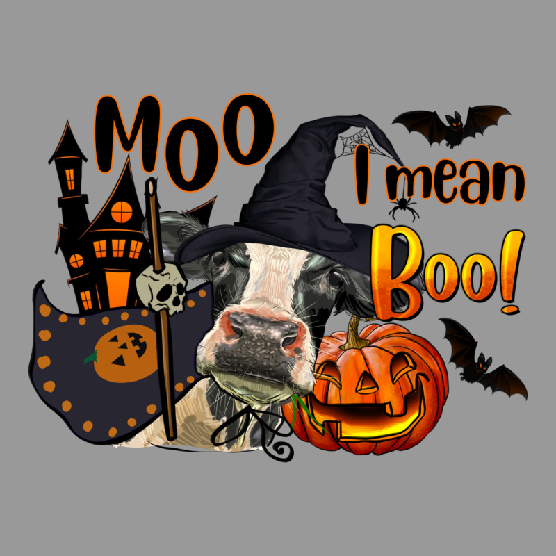 Moo I Mean Boo Holstein Cow Vintage Hoodie by LillyAllenDesigns | Teevron