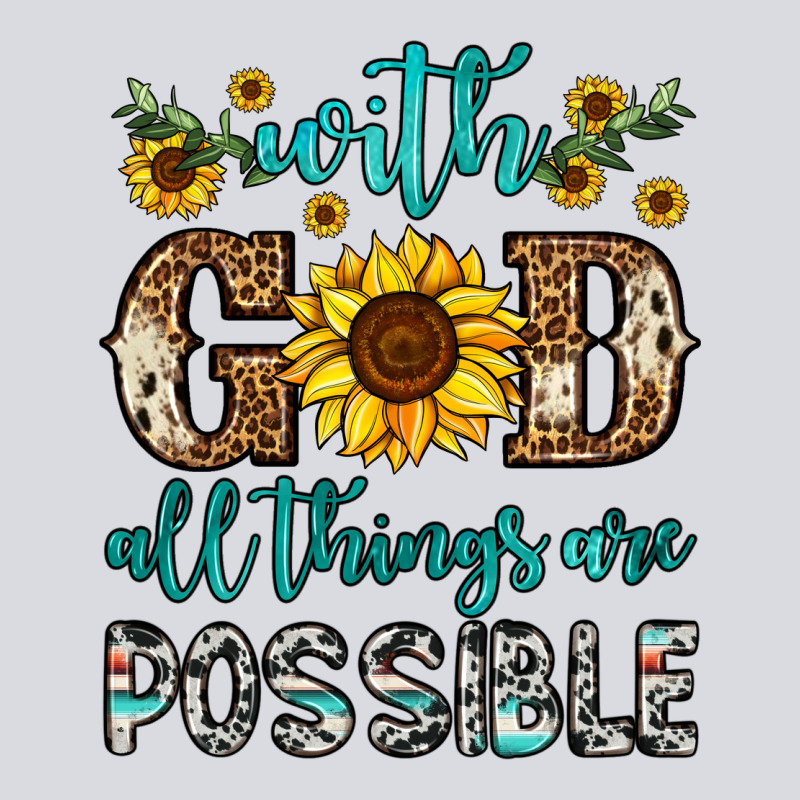 With God All Things Are Possible Zipper Hoodie by OliviaCreatesArt | Teevron