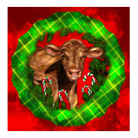 christmas red angus calf | Teevron