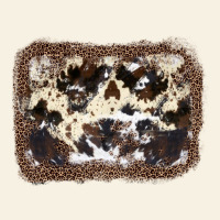 Cowhide Leopard Background Vintage Tee | Teevron