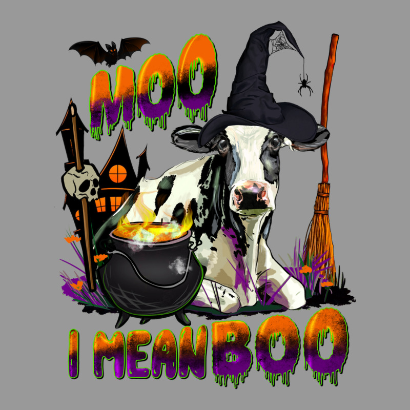 Moo I Mean Boo Holstein Cow Vintage Hoodie by LillyAllenDesigns | Teevron