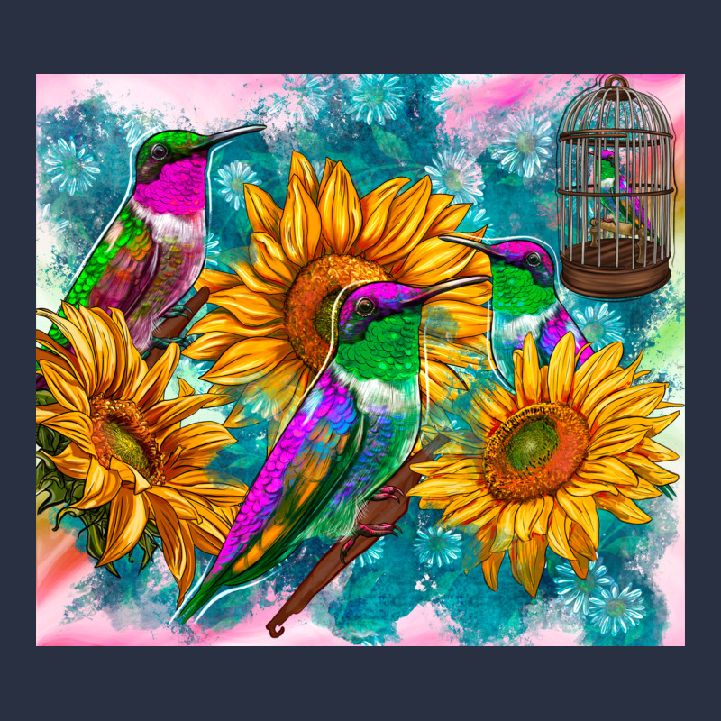 Hummingbirds Sunflower Heavyweight Sweatshirt by TumblerDesignByShophia | Teevron