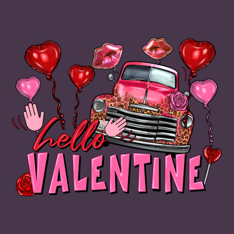 Hello Valentine Valentine's Day Truck Heavyweight Hoodie by FaDigitalArtStudio | Teevron