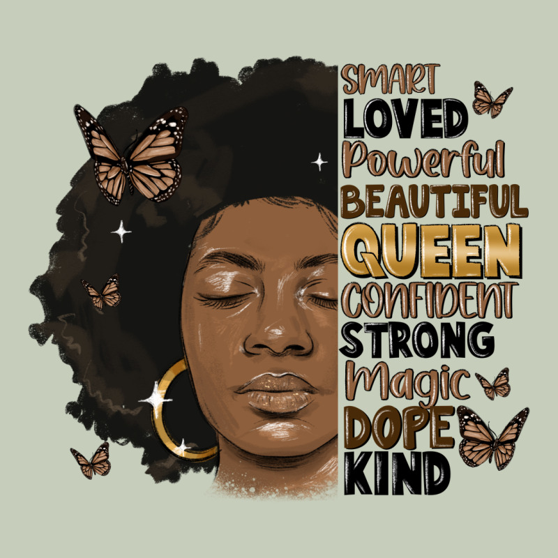 Afro Woman Smart Loved Powerful Ladies Tee by MaliasSmallBusiness | Teevron