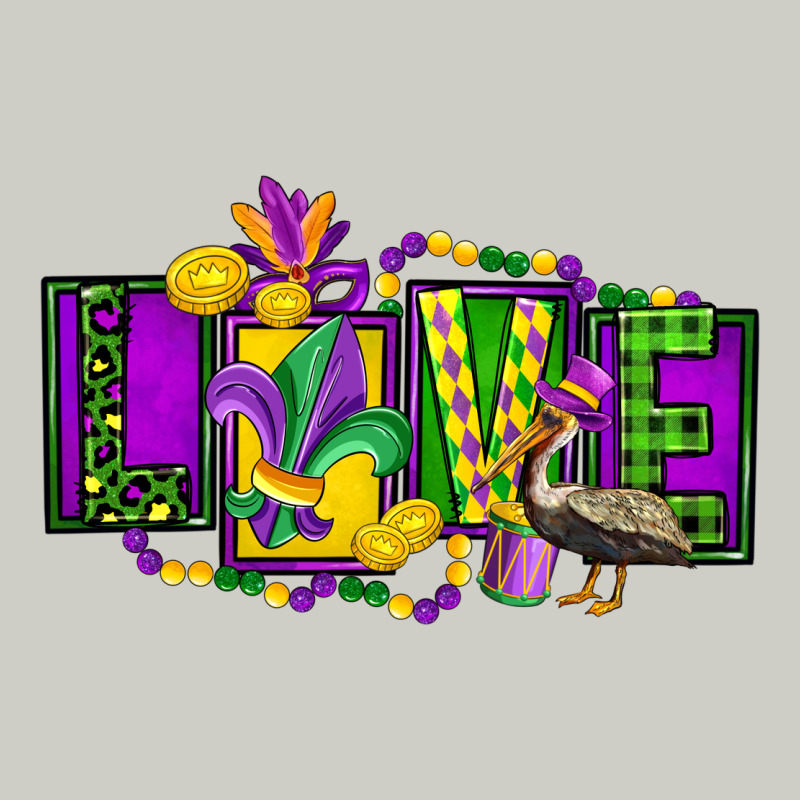 Mardi Gras Love Heavyweight Hoodie by FaDigitalArtStudio | Teevron