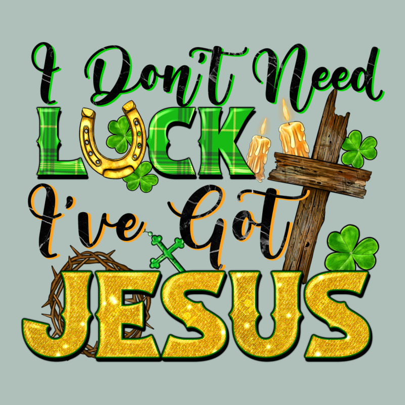 I Don't Need Luck I've Got Jesus Heavyweight Hoodie by FaDigitalArtStudio | Teevron