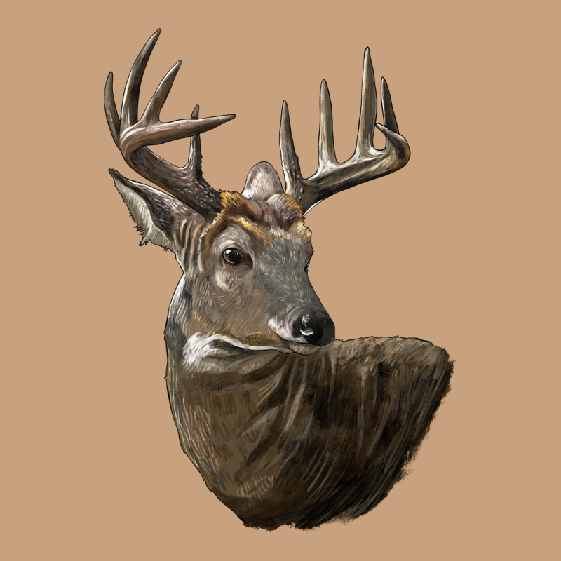 White Tailed Buck Deer Head Vintage Tee by LillyAllenDesigns | Teevron