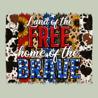 Land Of The Free  Th Of July Brushstroke Ladies Tee | Teevron