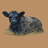 Black Angus Calf Illustrations Vintage Hoodie | Teevron