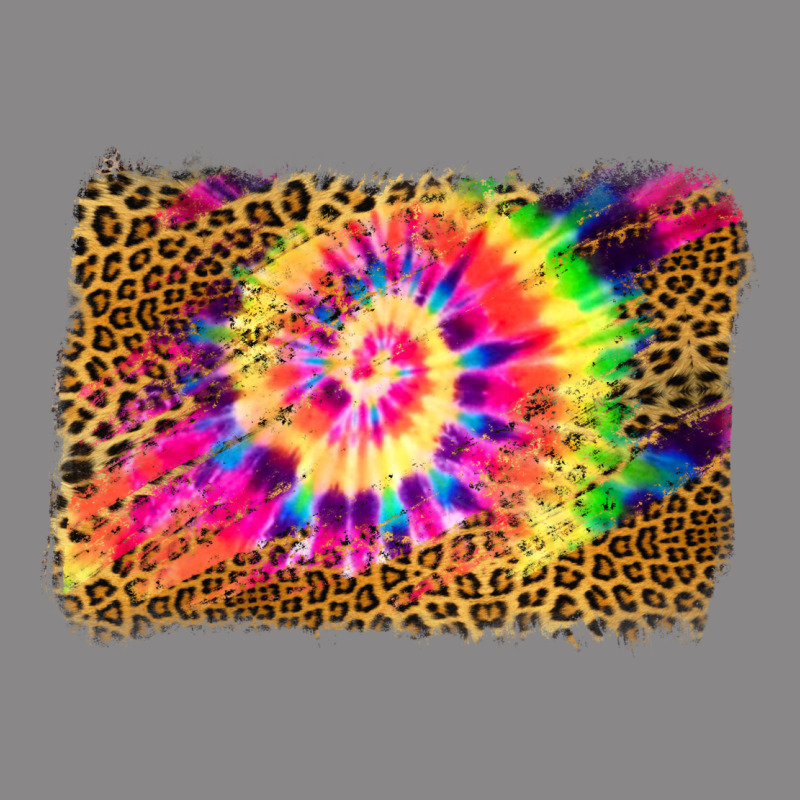 Leopard, Tie Die Backgraund Vintage Tee by JahusDesignShop | Teevron