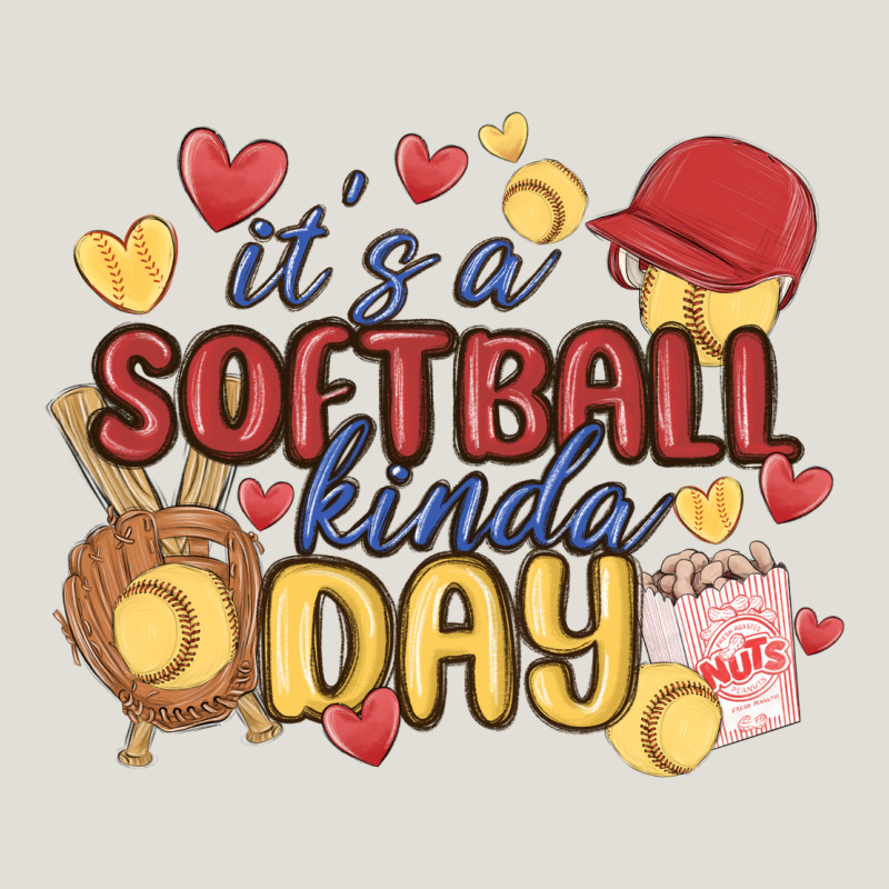 It's A Softball Kinda Day Heavy Core Tee by MaliasSmallBusiness | Teevron