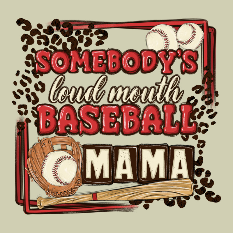 Somebody's Loud Mouth Baseball Mama Heavy Core Tee by MaliasSmallBusiness | Teevron