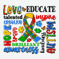 Autism Awareness Typography Urban Heavy Tee | Teevron