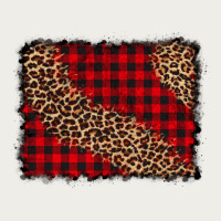 Leopard Buffalo Plaid Background Zipper Hoodie | Teevron