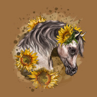 Arabian Horse With Sunflowers Vintage Tee | Teevron