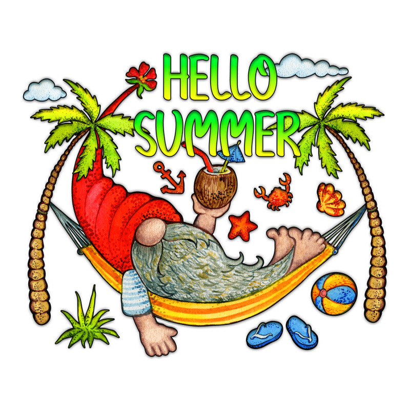 Hello Summer Zipper Hoodie by CowCowDesign | Teevron