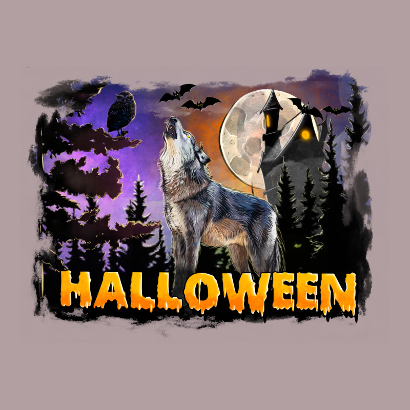 Halloween Wolf Vintage Hoodie by LillyAllenDesigns | Teevron