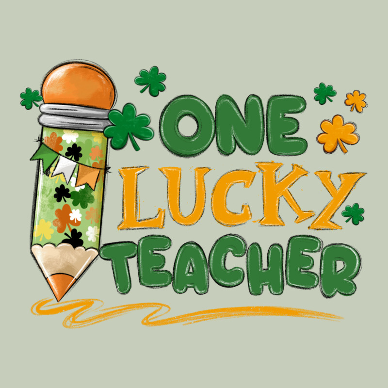 One Lucky Teacher Ladies Tee by MaliasSmallBusiness | Teevron