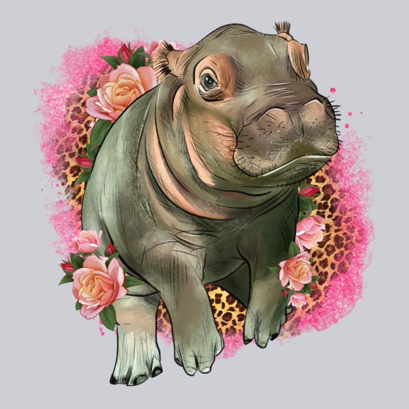 Leopard Baby Hippo Urban Hoodie by LillyAllenDesigns | Teevron