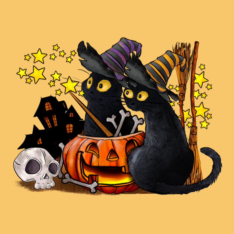 Halloween Black Cats Vintage Hoodie by LillyAllenDesigns | Teevron