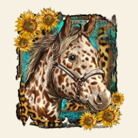 Appaloosa Horse With Sunflowers And Western Background Vintage Tee | Teevron